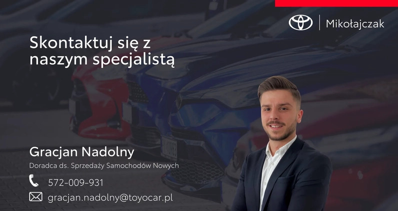 Toyota Yaris cena 93500 przebieg: 5, rok produkcji 2023 z Węgorzewo małe 172